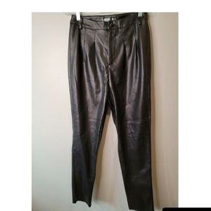 MISSGUIDED FAUX LEATHER PANTS